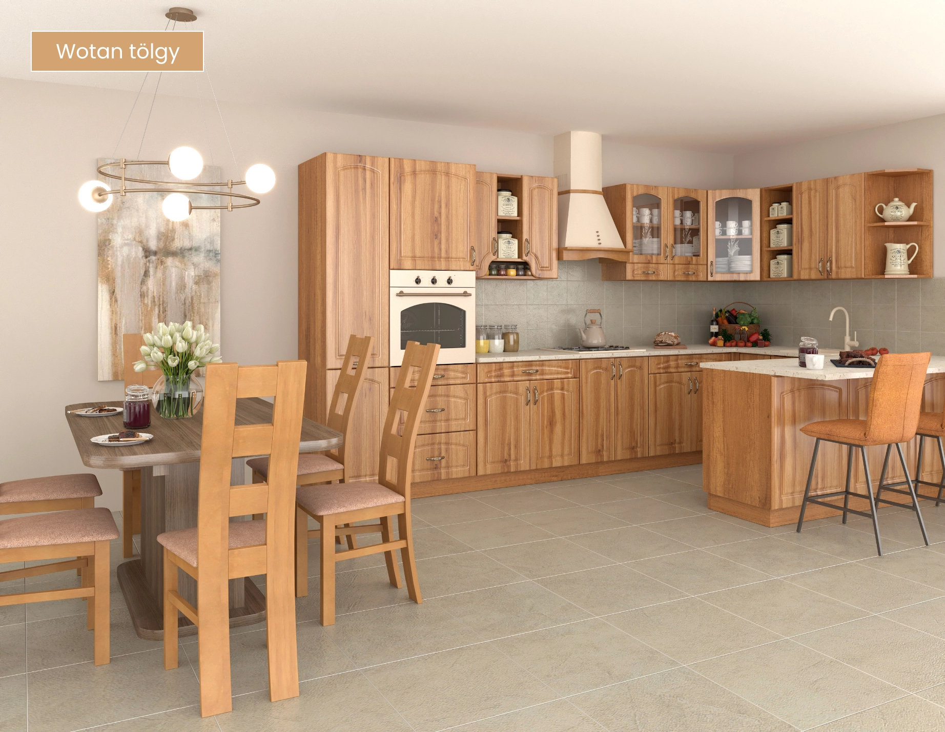 Fonoda Bútor Miskolc - rusztikus Zille konyhabútor